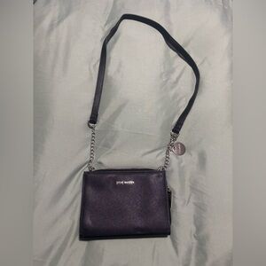 Steve Madden Black Crossbody Bag with Chain Detail